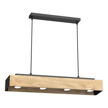 Lühter MAISON 4xGU10/8W/230V pruun/tamm