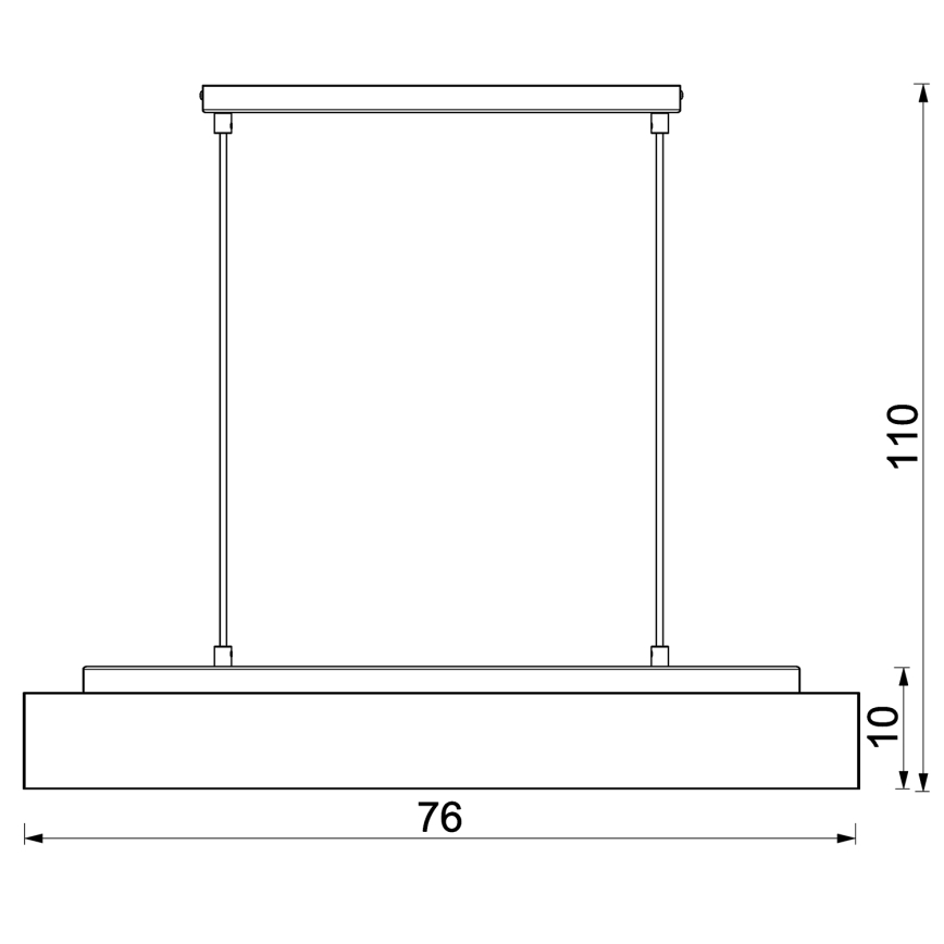 Lühter MAISON 4xGU10/8W/230V pruun/tamm