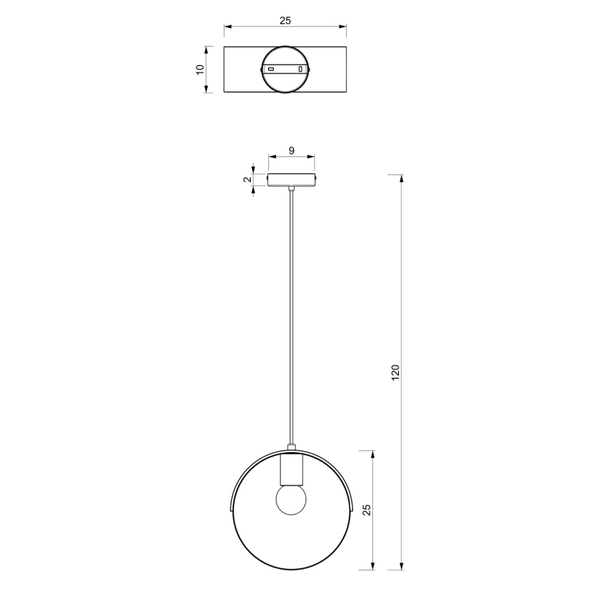 Lühter MALM 1xE27/60W/230V