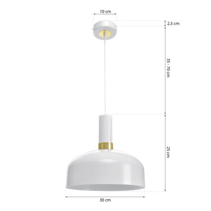 Lühter MALMO 1xE27/60W/230V