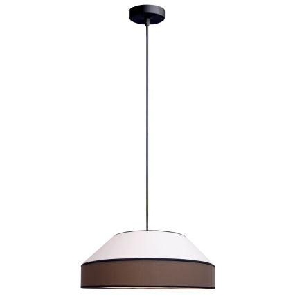 Lühter MANISO 1xE27/60W/230V d. 45 cm valge/pruun