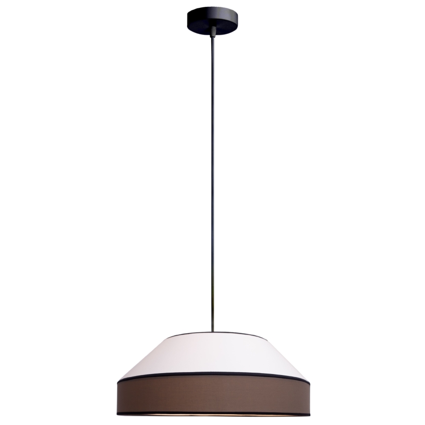 Lühter MANISO 1xE27/60W/230V d. 45 cm valge/pruun