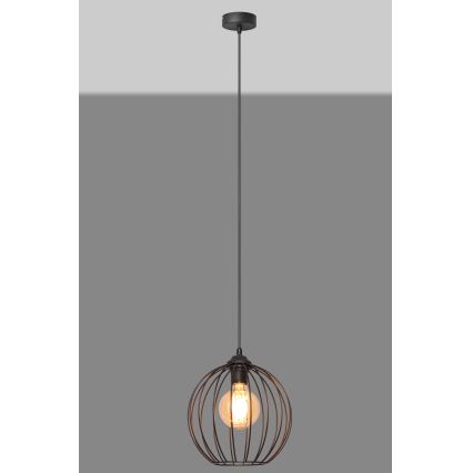 Lühter MERCURE 1xE27/15W/230V läbimõõt 24 cm must