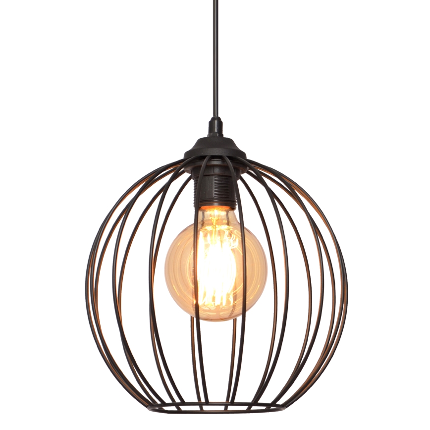 Lühter MERCURE 1xE27/15W/230V läbimõõt 24 cm must