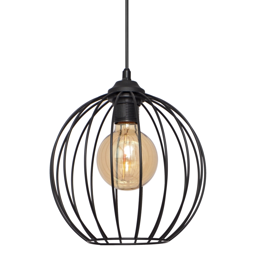 Lühter MERCURE 1xE27/15W/230V läbimõõt 24 cm must