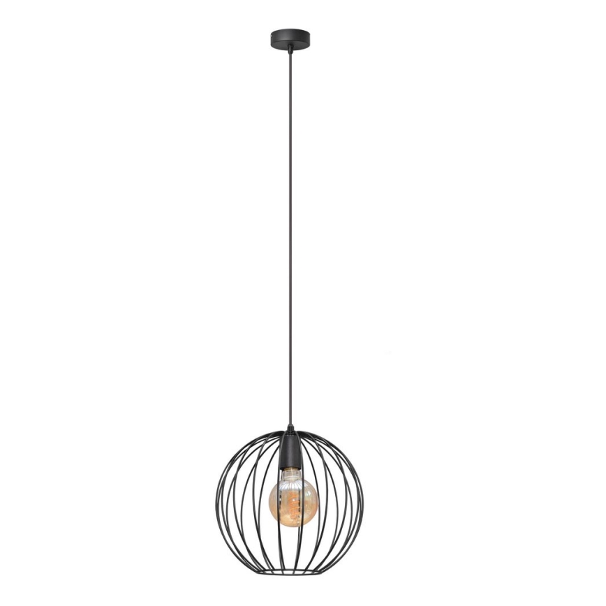 Lühter MERCURE 1xE27/15W/230V läbimõõt 30 cm must