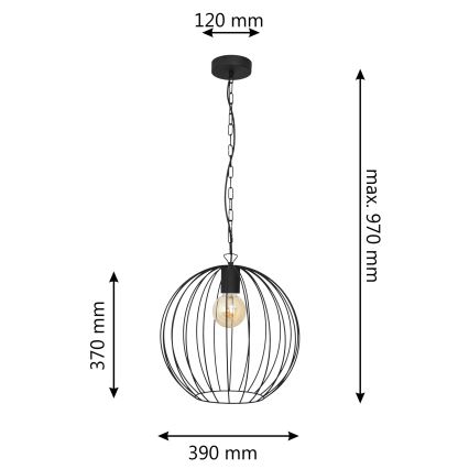 Lühter MERCURE 1xE27/15W/230V must