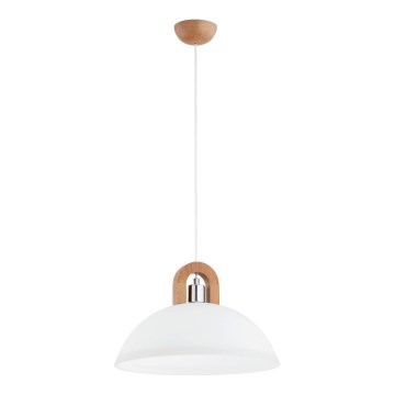 Lühter MIGOT 1xE27/15W/230V beež/läikiv kroom