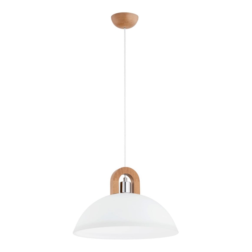 Lühter MIGOT 1xE27/15W/230V beež/läikiv kroom
