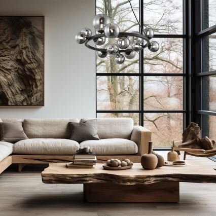 Lühter MILA 14xG9/9W/230V must/hall