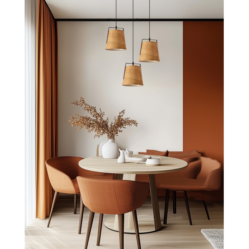 Lühter MILBURY 1xE27/40W/230V pruun