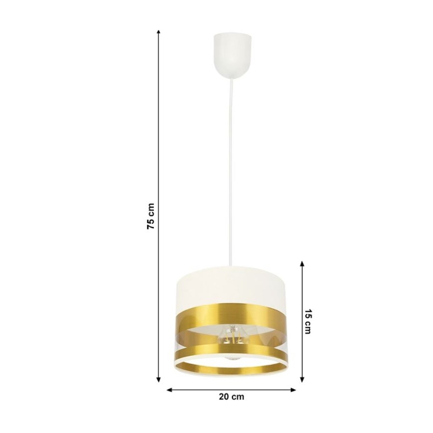 Lühter MILO 1xE27/60W/230V kuldne