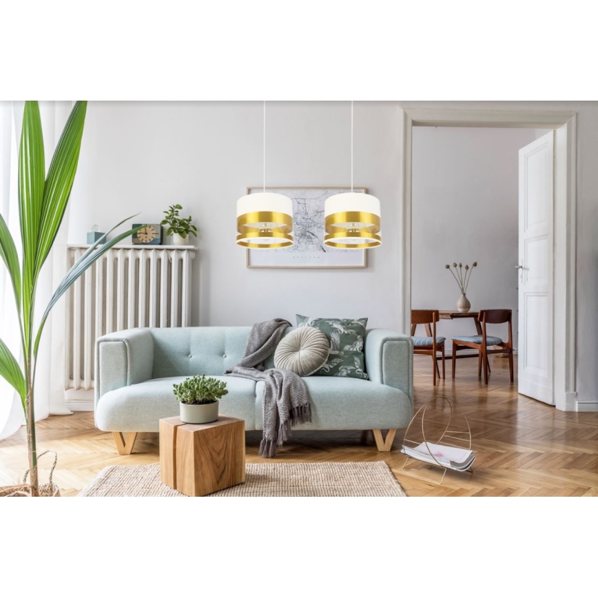 Lühter MILO 2xE27/60W/230V kuldne