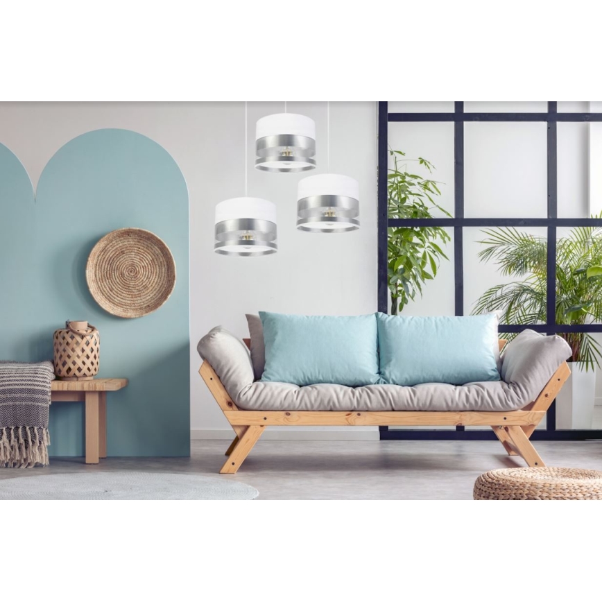 Lühter MILO 3xE27/60W/230V hõbe