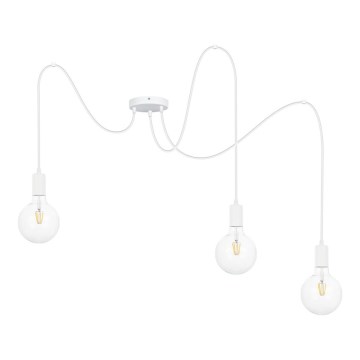 Lühter MIROS 3xE27/60W/230V ämblik valge