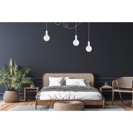 Lühter MIROS 3xE27/60W/230V ämblik valge