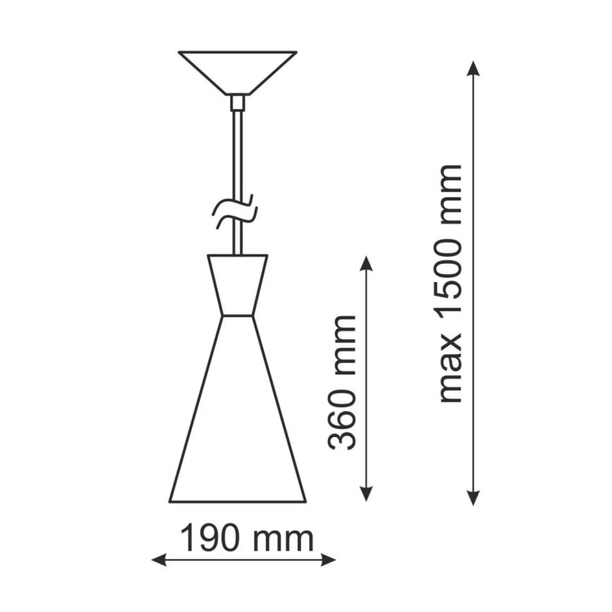 Lühter MODERN 1C 1xE27/20W/230V