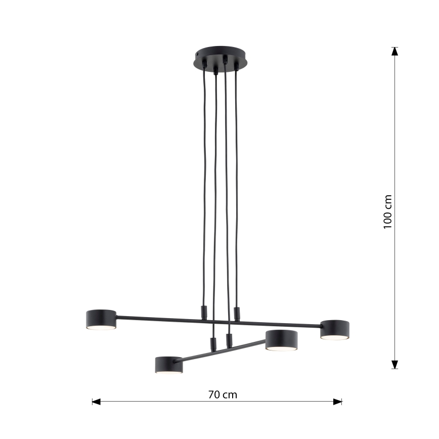 Lühter MODUS 4xGX53/12W/230V must