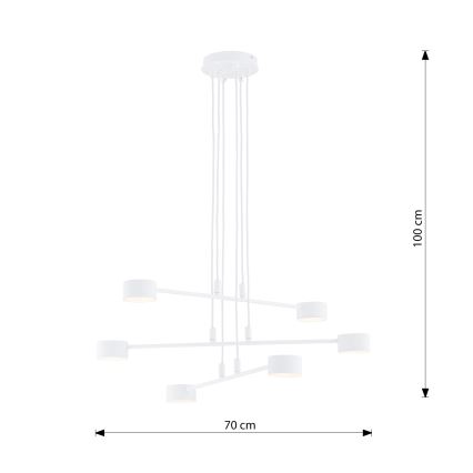 Lühter MODUS 6xGX53/10W/230V valge