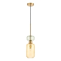 Lühter MOLLY 1xE14/40W/230V d. 12 cm kuldne/oranž/roheline