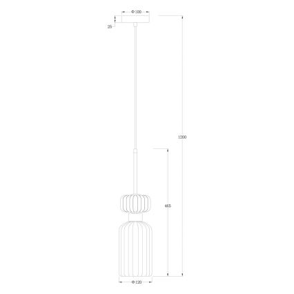 Lühter MOLLY 1xE14/40W/230V d. 12 cm kuldne/roosa/sinine