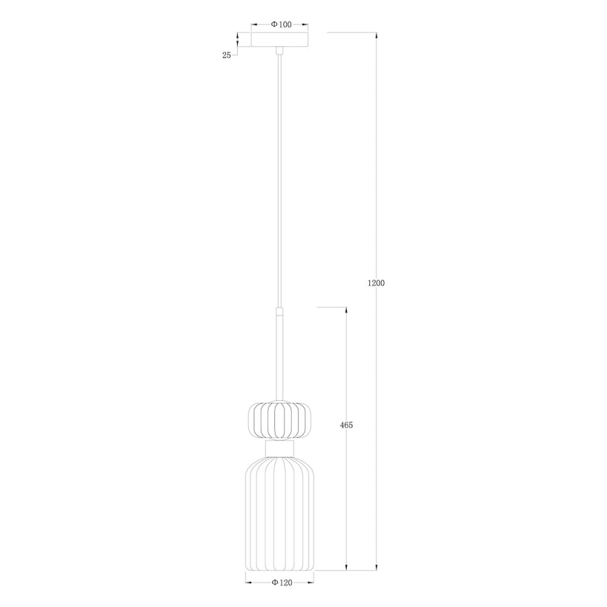 Lühter MOLLY 1xE14/40W/230V d. 12 cm kuldne/roosa/sinine