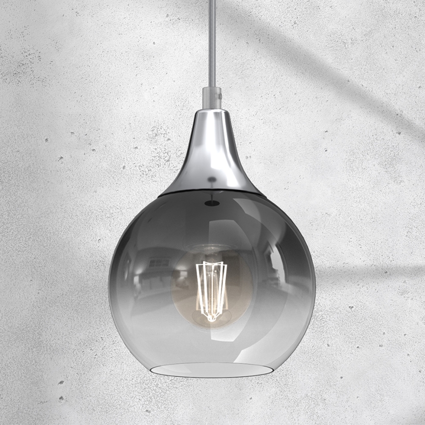 Lühter MONTE 1xE27/60W/230V d. 15 cm matt kroom