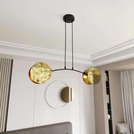 Lühter MOTIF 2xE14/10W/230V kuldne