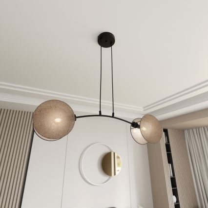Lühter MOTIF 2xE27/15W/230V beež