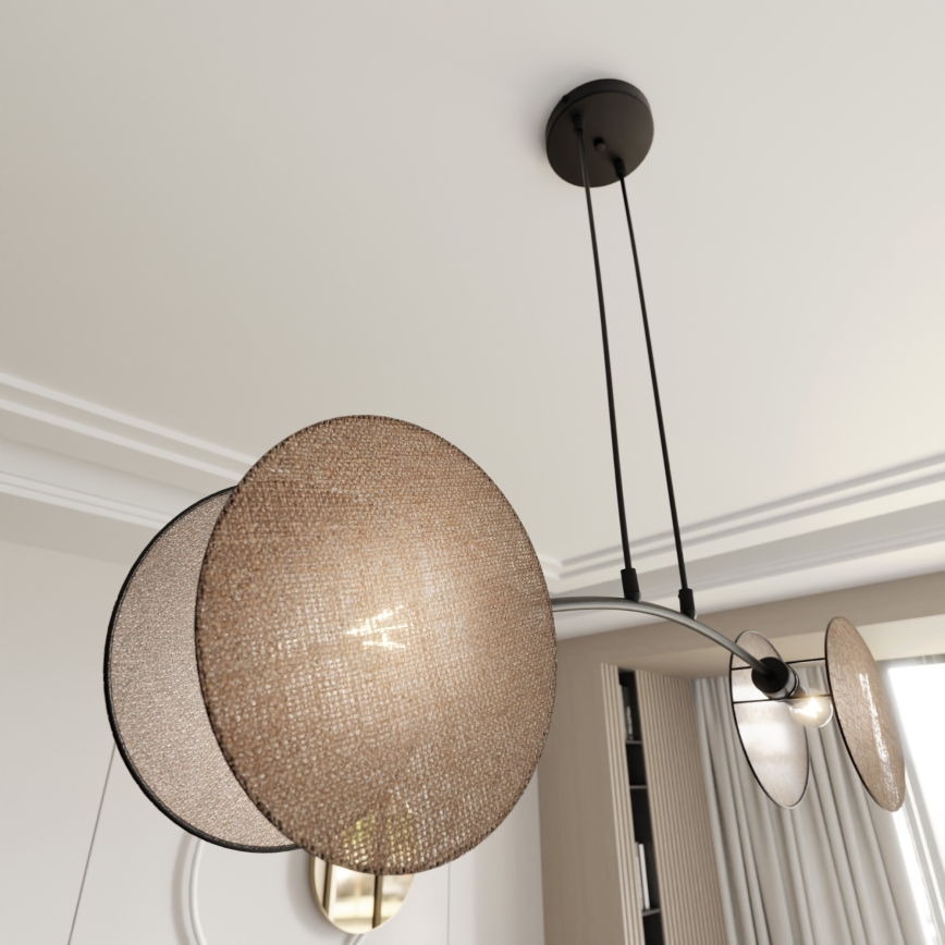 Lühter MOTIF 2xE27/15W/230V beež