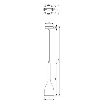 Lühter MUZA 1xE27/60W/230V
