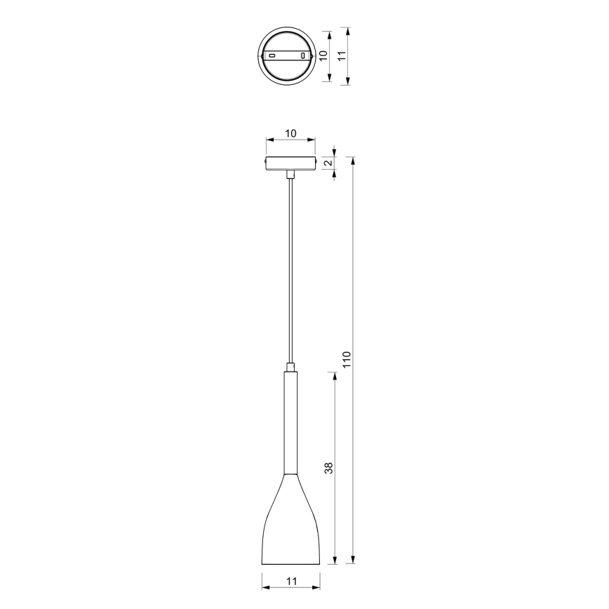 Lühter MUZA 1xE27/60W/230V