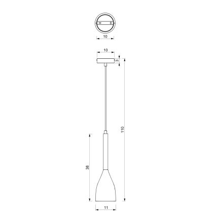 Lühter MUZA 1xE27/60W/230V