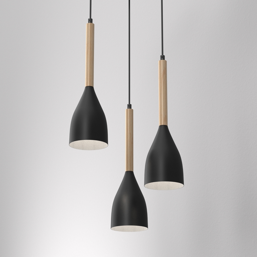 Lühter MUZA 3xE27/60W/230V ümmargune