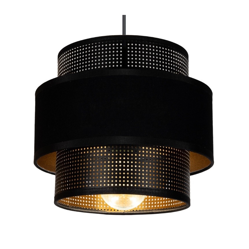 Lühter NESS 2xE27/60W/230V ämblik must