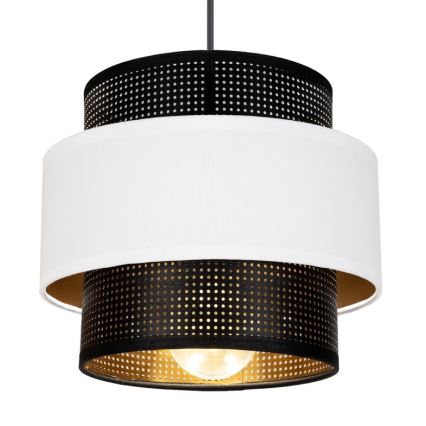 Lühter NESS 2xE27/60W/230V ämblik must/valge
