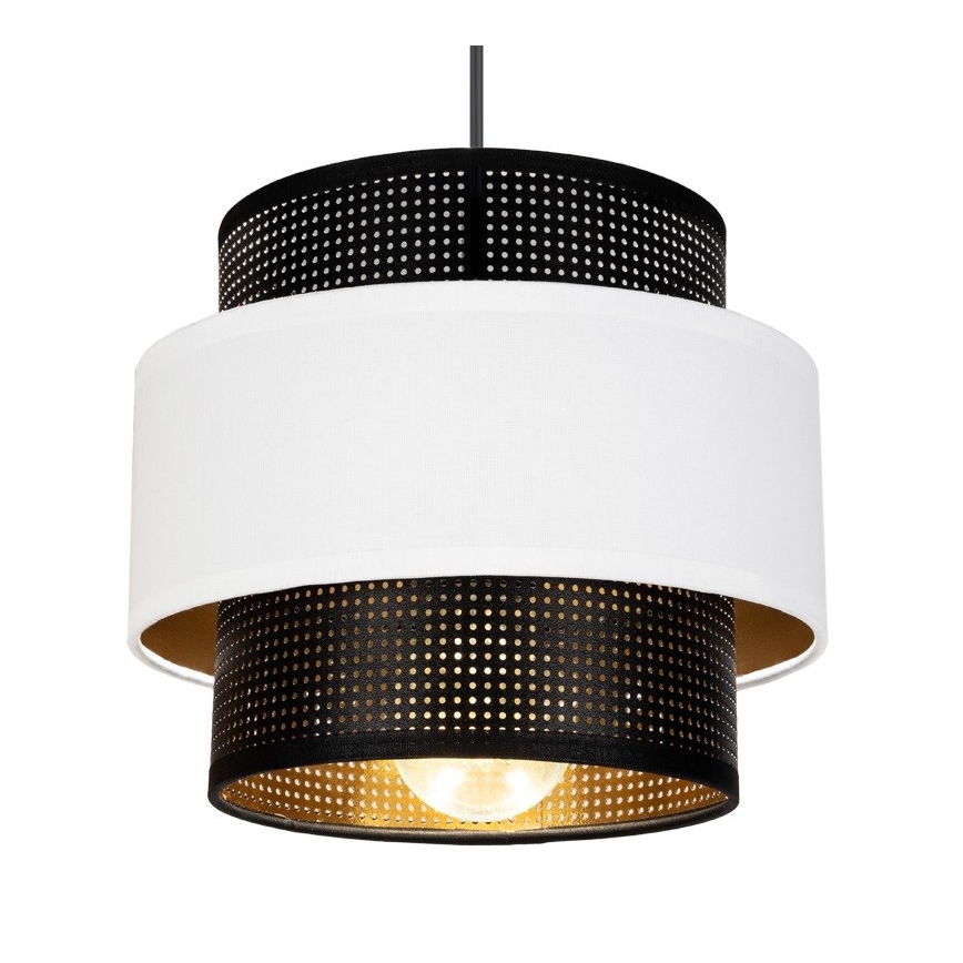 Lühter NESS 2xE27/60W/230V ämblik must/valge