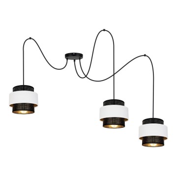 Lühter NESS 3xE27/60W/230V ämblik must/valge