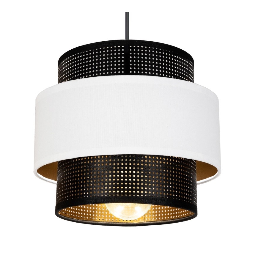 Lühter NESS 3xE27/60W/230V ämblik must/valge