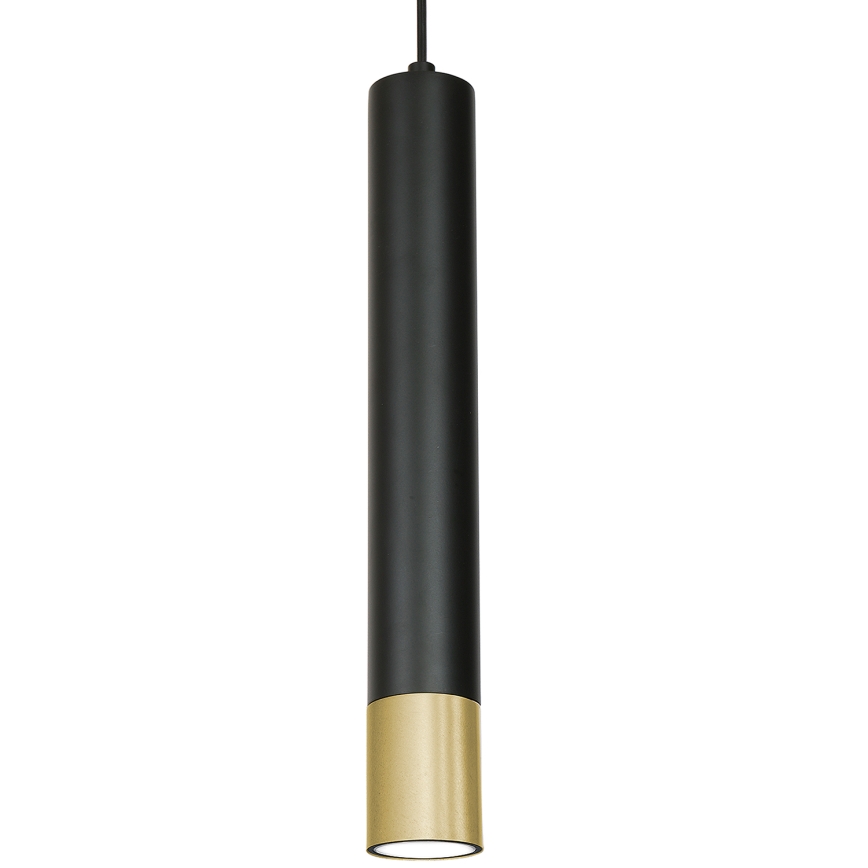 Lühter NEST 1xGU10/8W/230V must/kuldne