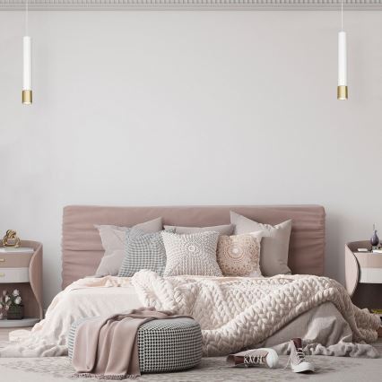 Lühter NEST 1xGU10/8W/230V valge/kuldne