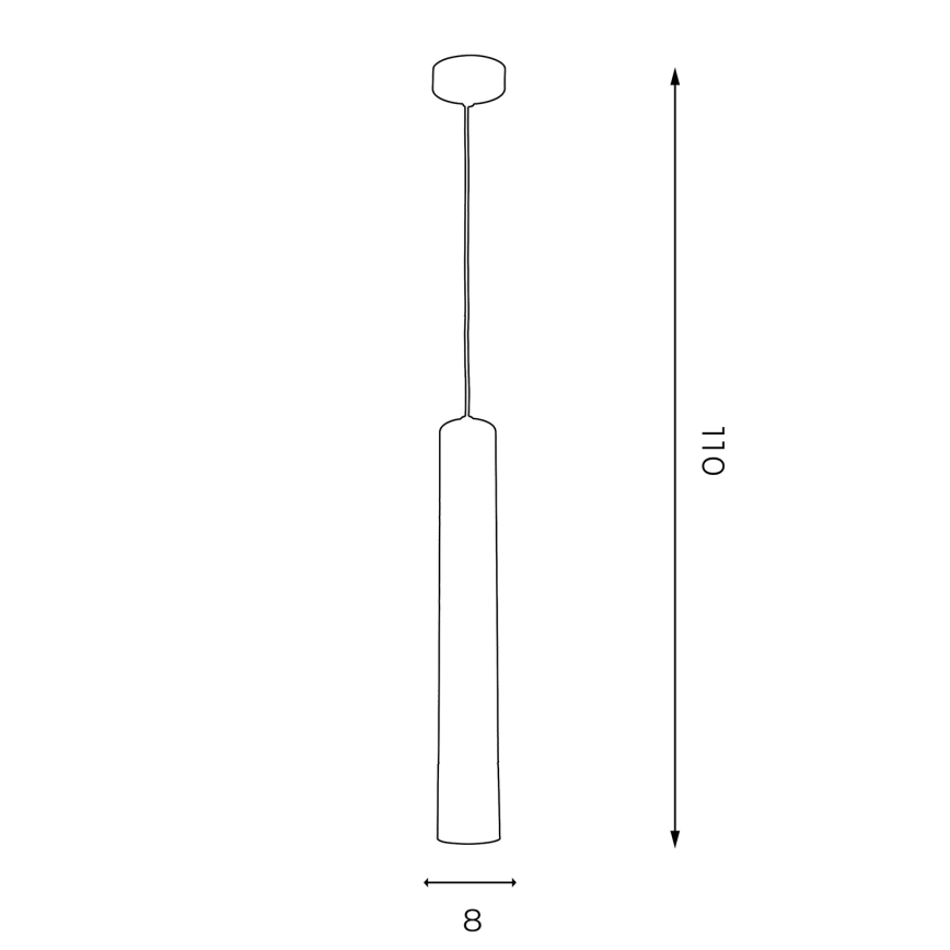 Lühter NEST 1xGU10/8W/230V valge/kuldne