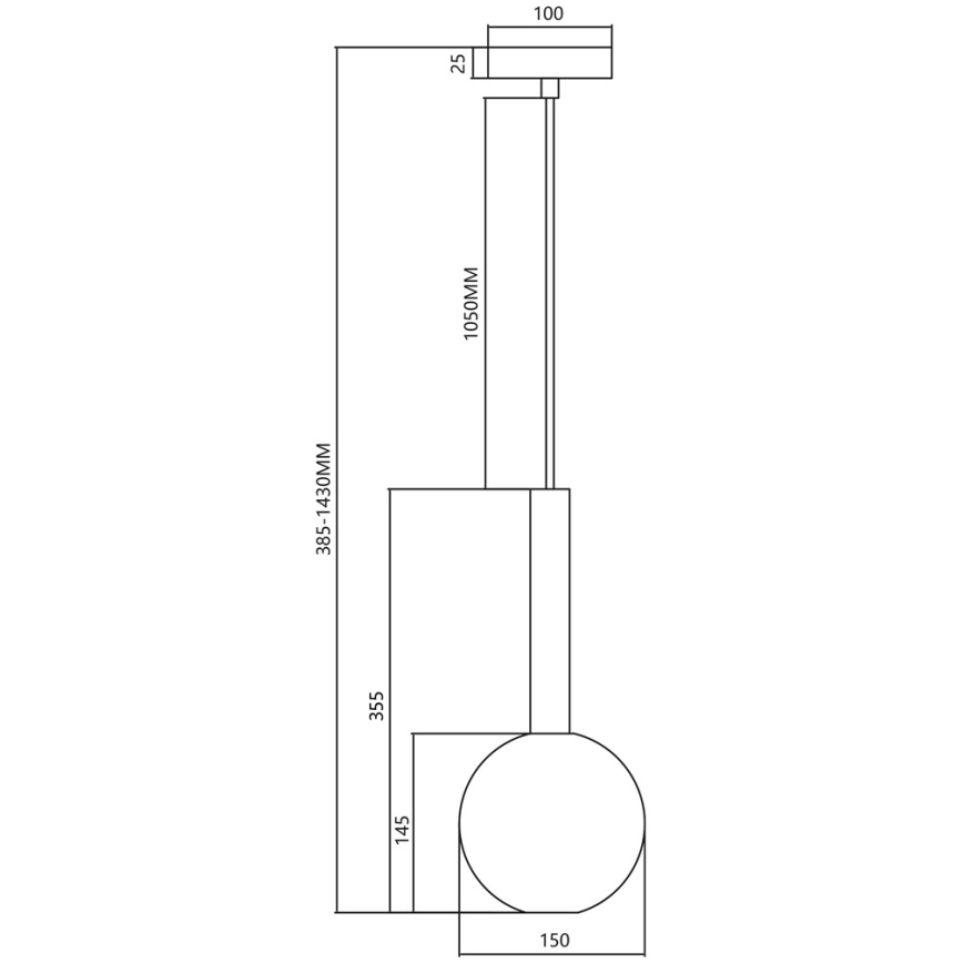 Lühter NIKO 1xG9/9W/230V d. 15 cm kuldne