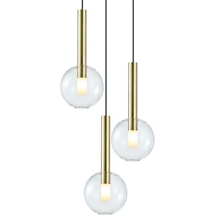 Lühter NIKO 3xG9/9W/230V kuldne