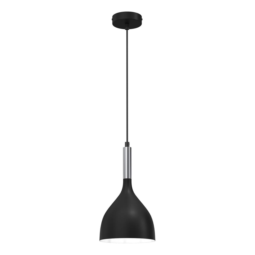 Lühter NOAK 1xE27/15W/230V must/läikiv kroom
