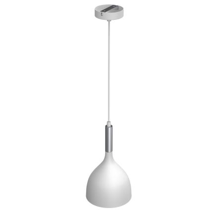 Lühter NOAK 1xE27/15W/230V valge/läikiv kroom