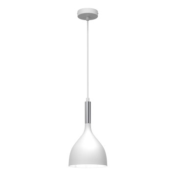 Lühter NOAK 1xE27/15W/230V valge/läikiv kroom