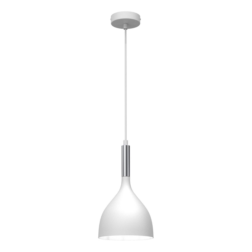 Lühter NOAK 1xE27/15W/230V valge/läikiv kroom
