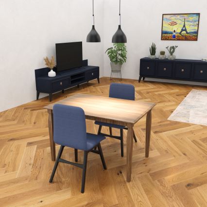 Lühter NOAK 2xE27/15W/230V must/läikiv kroom