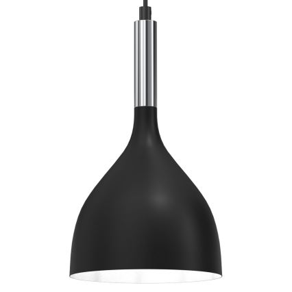 Lühter NOAK 3xE27/15W/230V must/läikiv kroom
